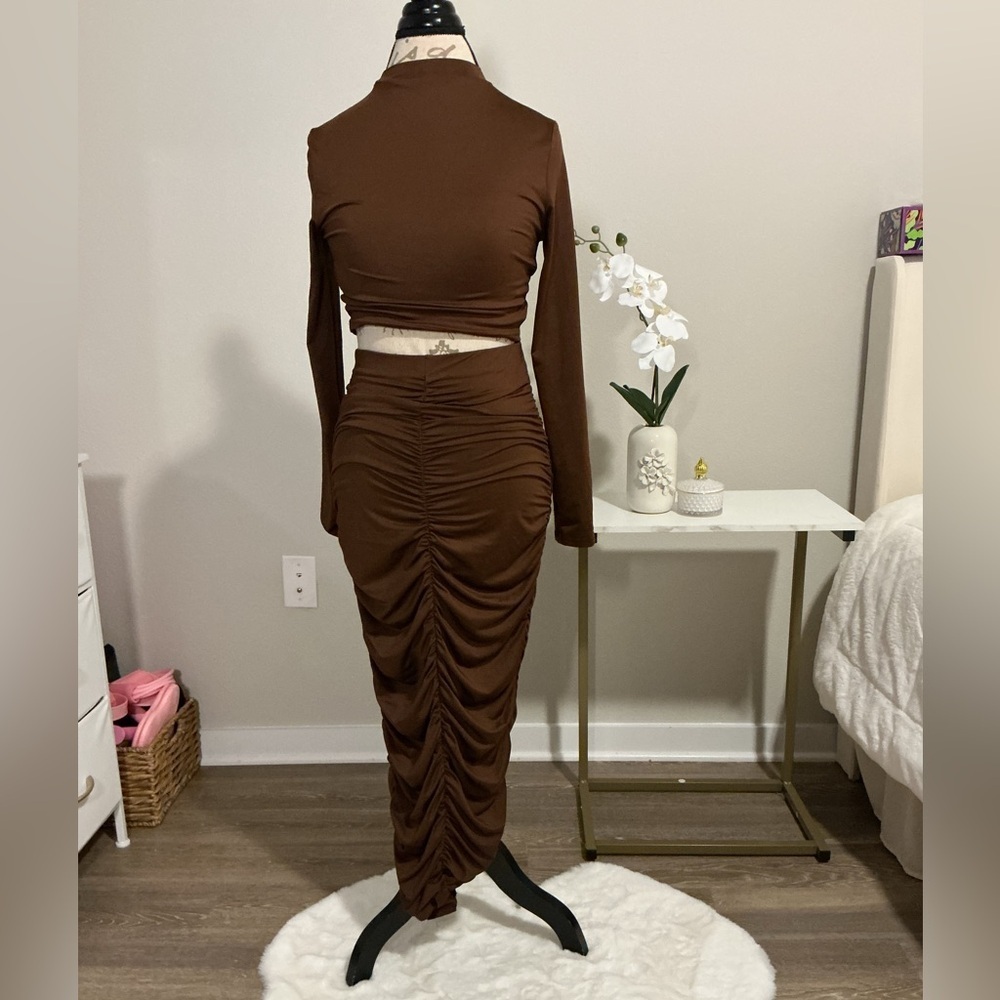 NWOT SHEIN brown set - Picture 4 of 10